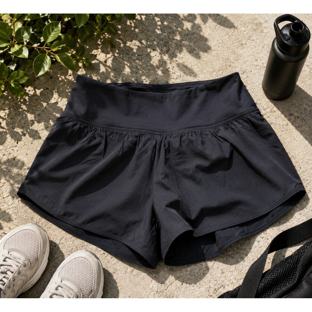 Zyia Active Trainer Shorts Womens Small Black Lined Athletic Running Gym Stretch